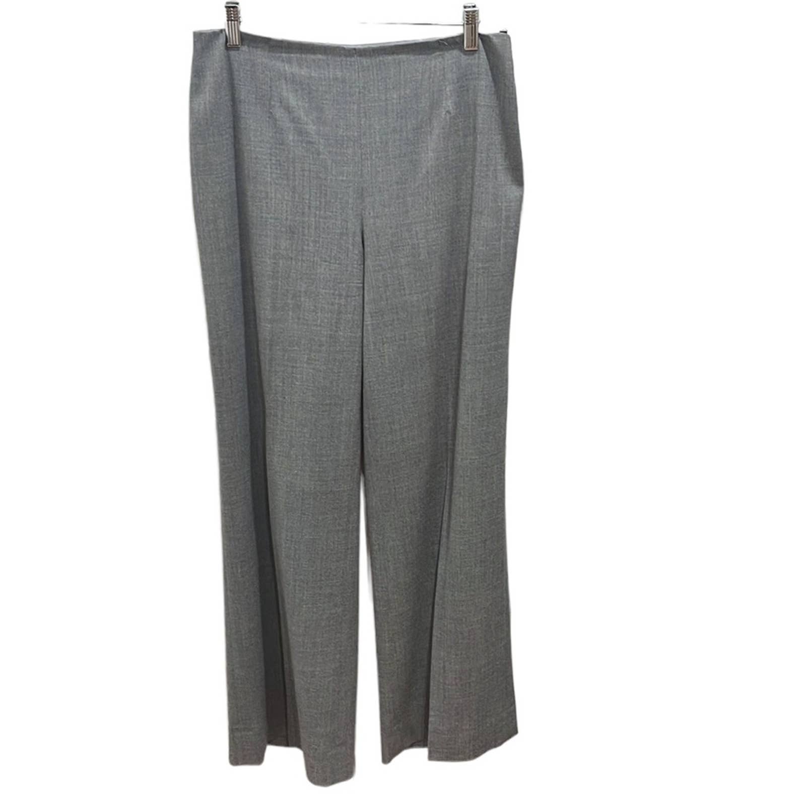 Ralph Lauren Black Label Stretch Wool Light Weight Straight Leg Pants SZ 10 Grey