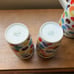 RARE Vintage Arzberg Smarties Ceramic Pitcher Carafe and Drinking Glasses Set