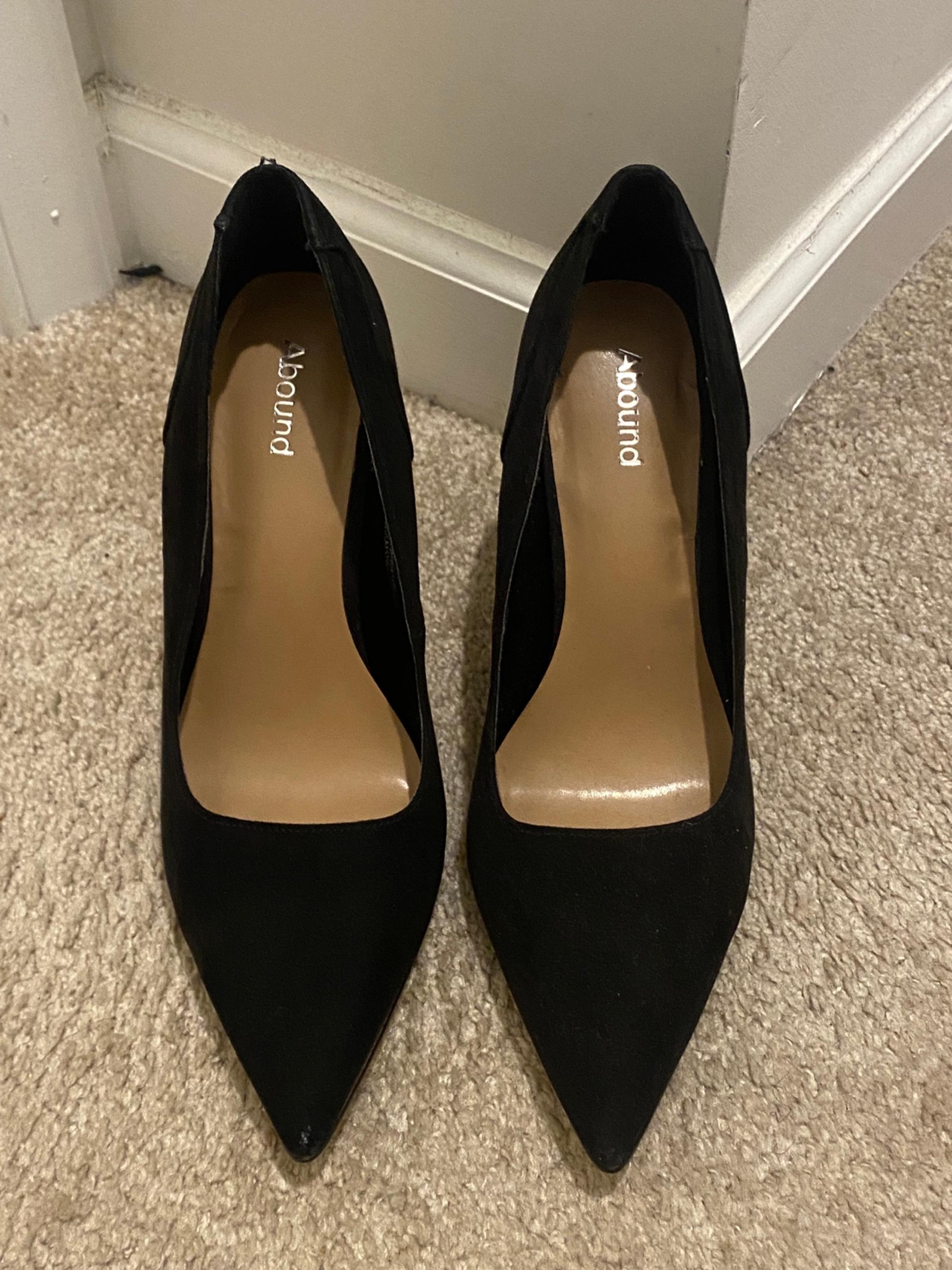 Abound Black Faux Leather Pump Heels