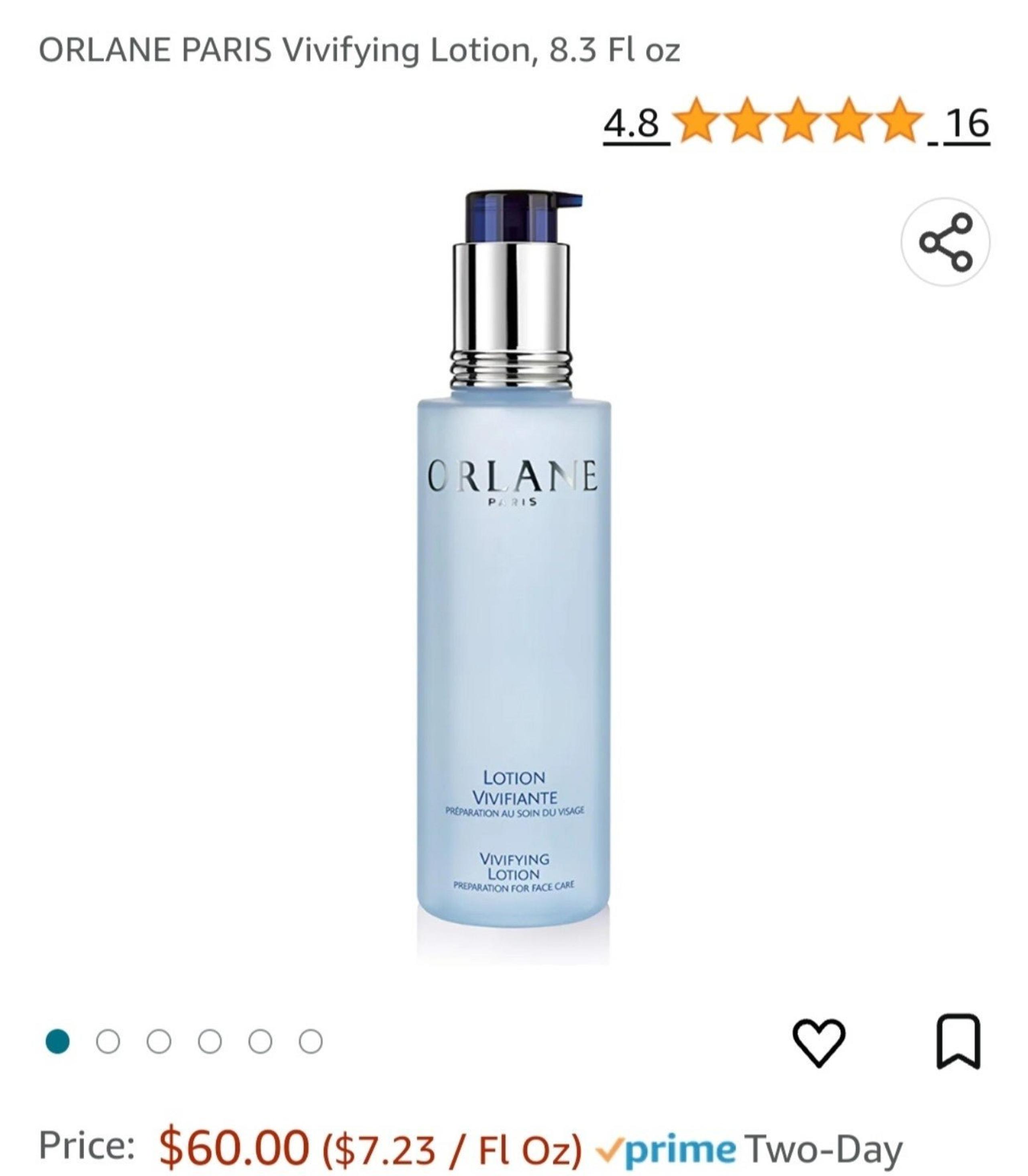 Orlane Paris lotion