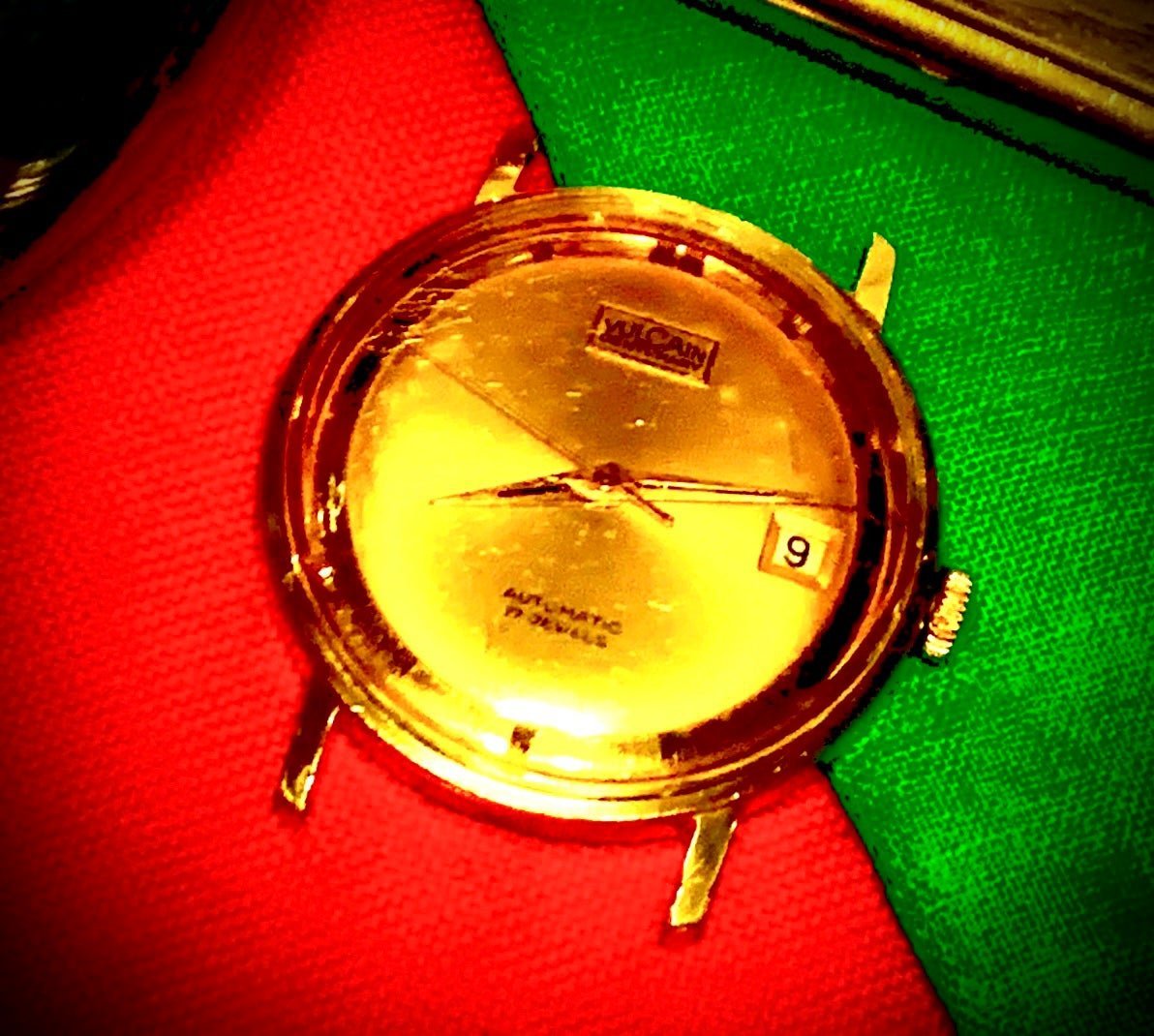 R#176 Collectors Vintage Vulcain Centenary R 3612 B 17 Jewels Automatic Watch