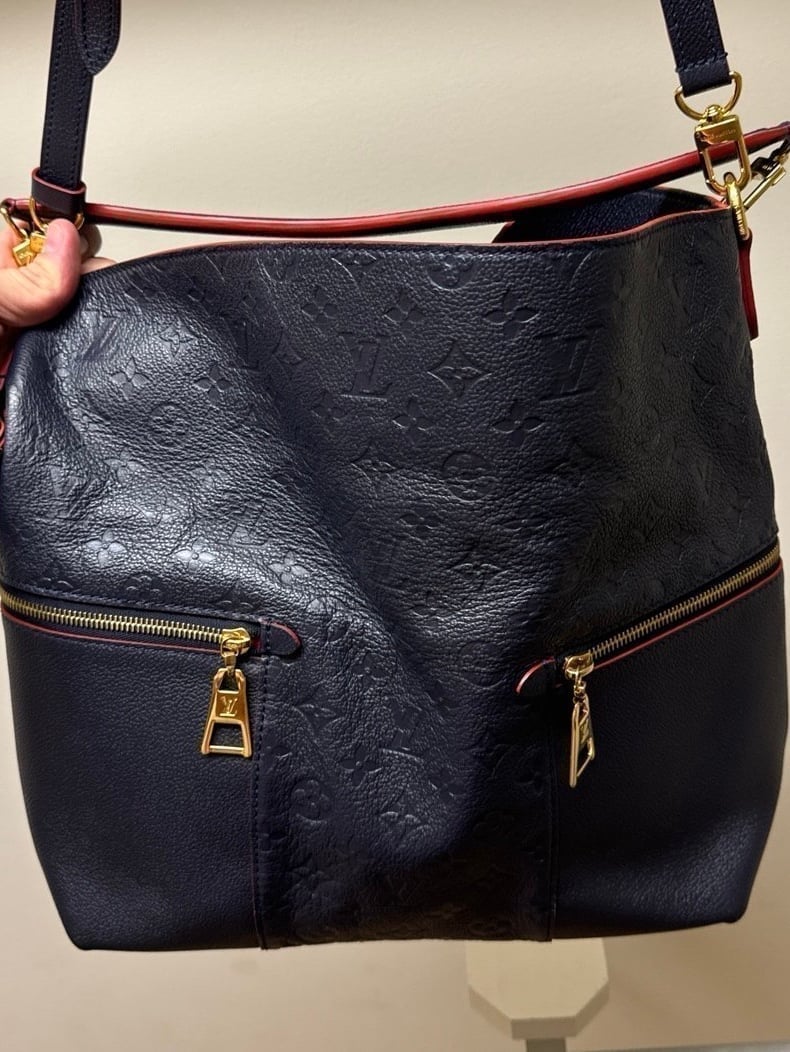 Louis Vuitton Melie Empreinte Marine Rouge