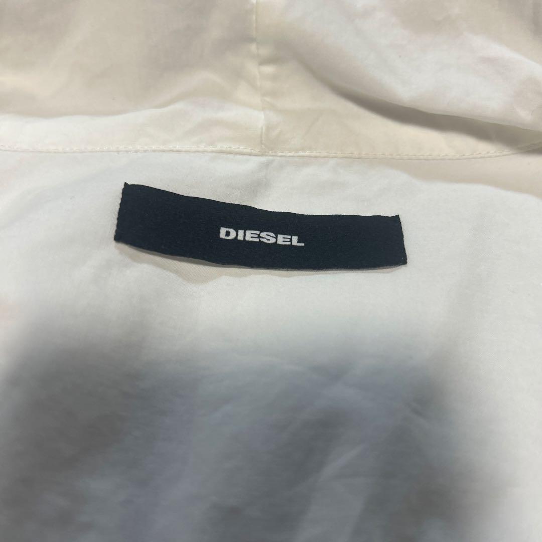 DIESEL White Nylon Jacket Size L