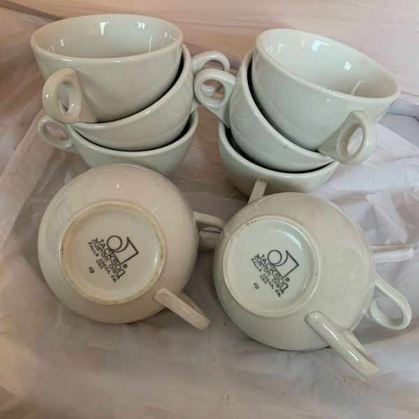 10 Vintage Jackson China Falls Creek Pa Coffee Cups