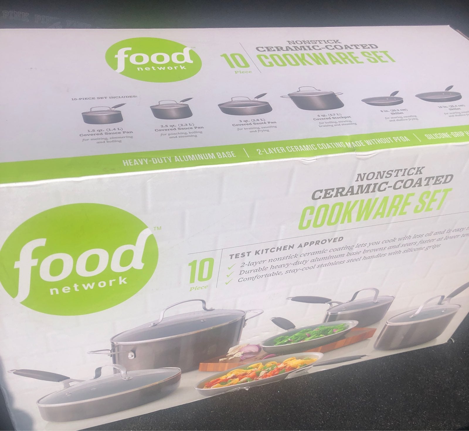 nonstick ceramic-coated cookware set BRAND New !!!