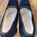Vintage Gucci Italy Classic Suede Pumps Gold Bar Block Heel Square Toe Size 5 B