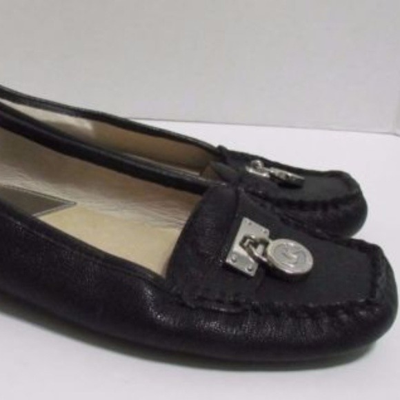 MICHAEL KORS Sz 7.5 Black HAMILTON Loafer 180