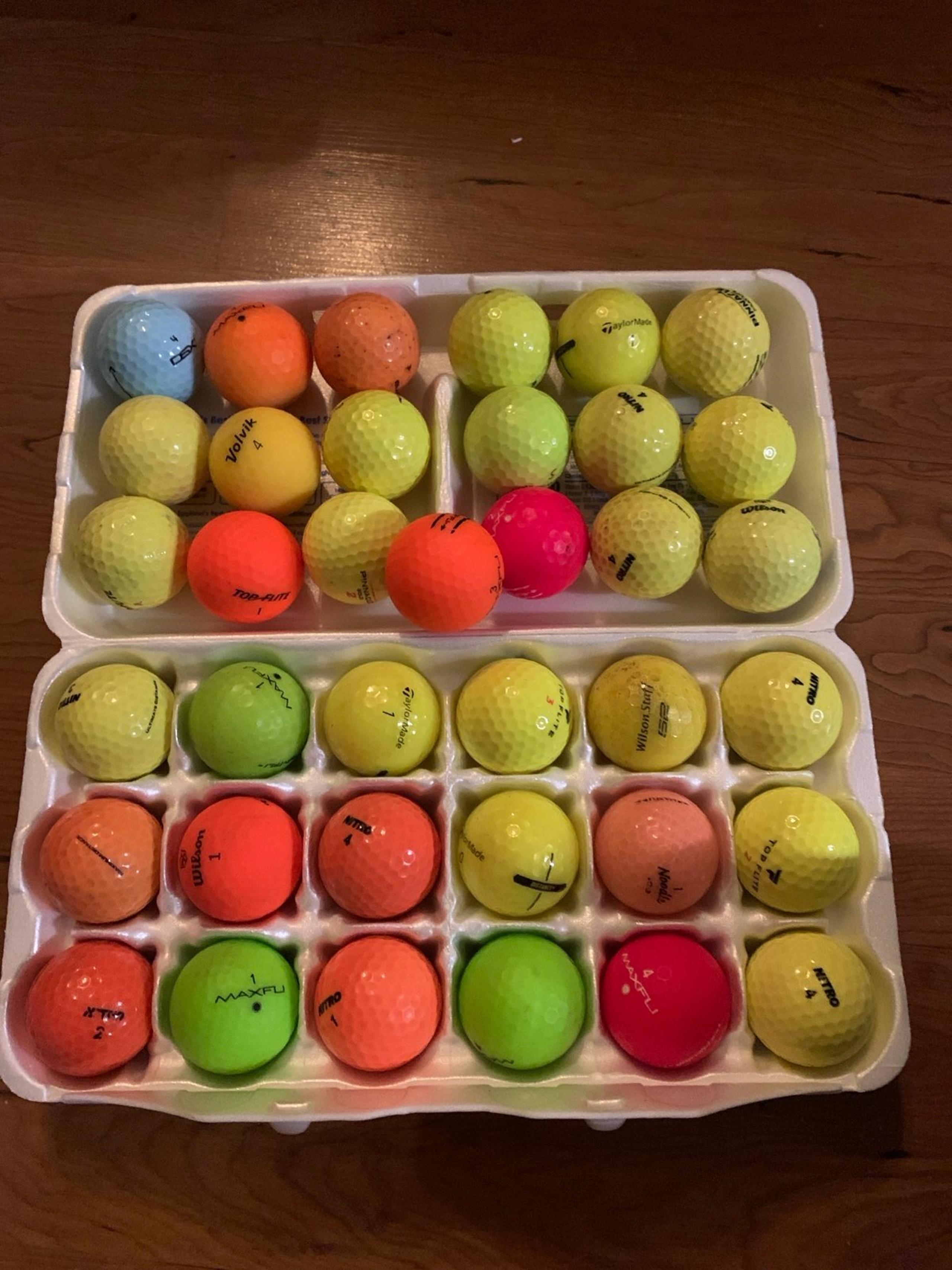Assorted Color Golf Balls 37