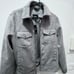 Gray faux suede jacket