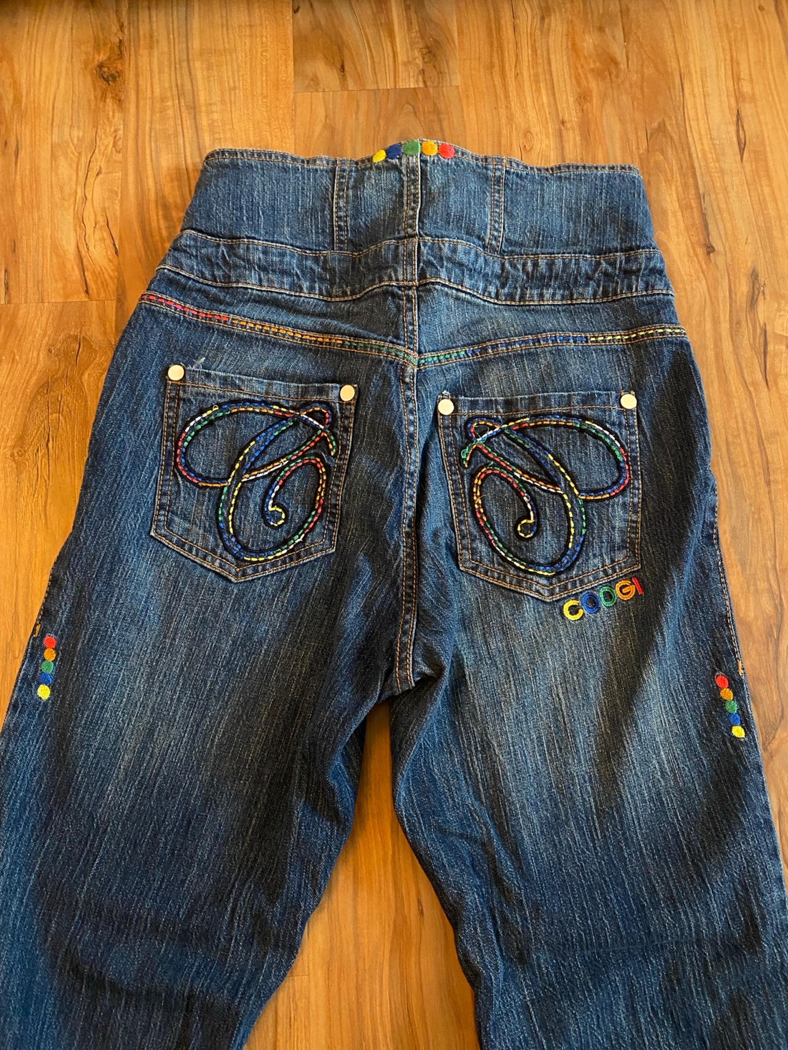 Vintage COOGI High Waist Straight Leg Embroidered Jeans
