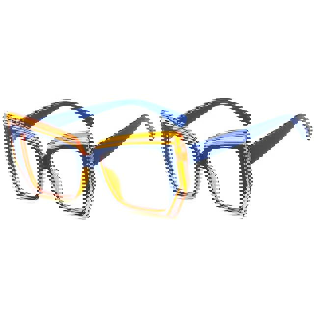 Women's Blue and Multi Sunglass