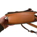 Brown Faux Leather Square Camera Messenger Crossbody Bag Women