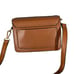 Brown Faux Leather Square Camera Messenger Crossbody Bag Women