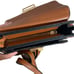Brown Faux Leather Square Camera Messenger Crossbody Bag Women