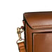 Brown Faux Leather Square Camera Messenger Crossbody Bag Women