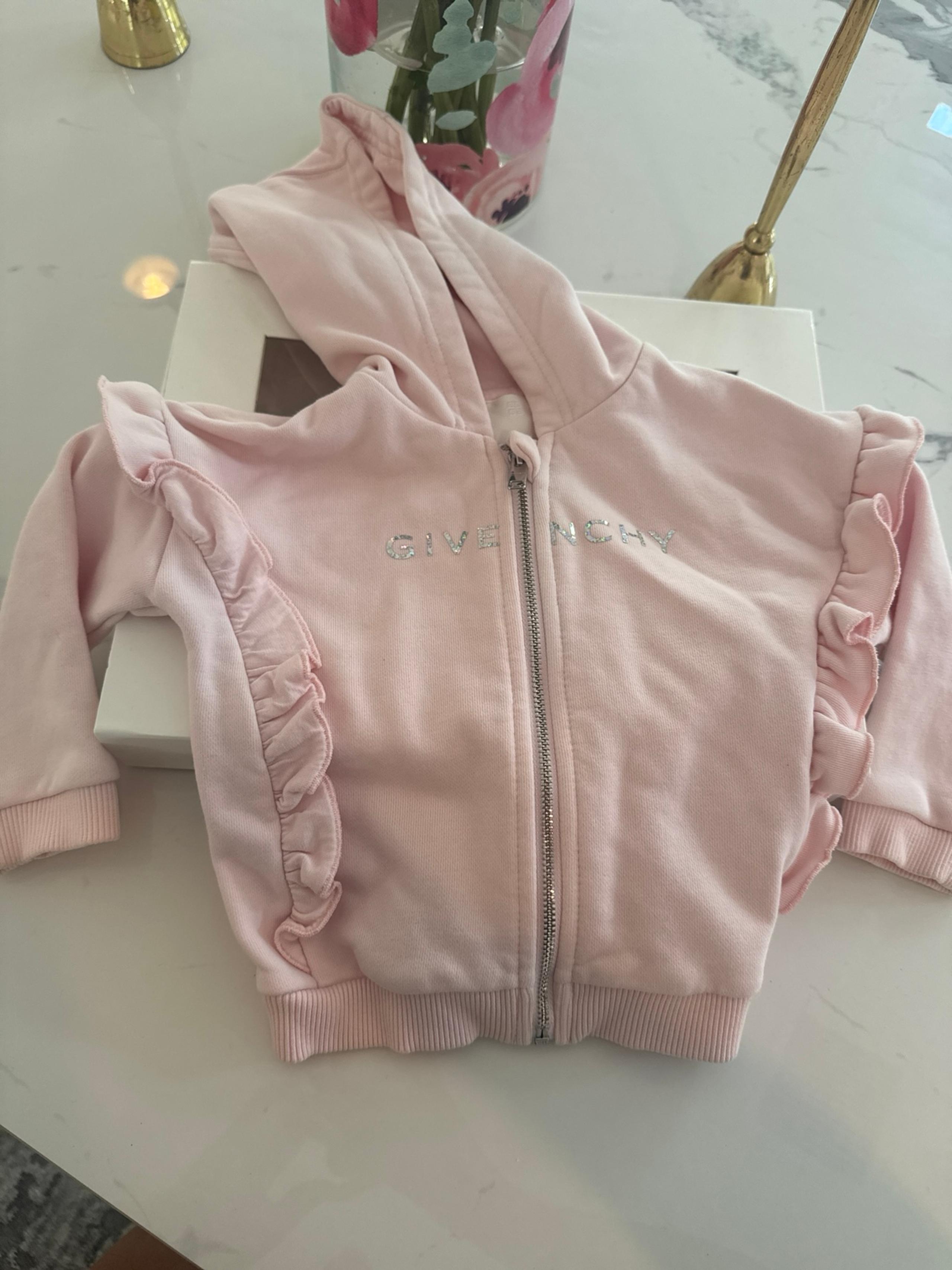 Givenchy baby pink ruffed hoodie 100% authentic