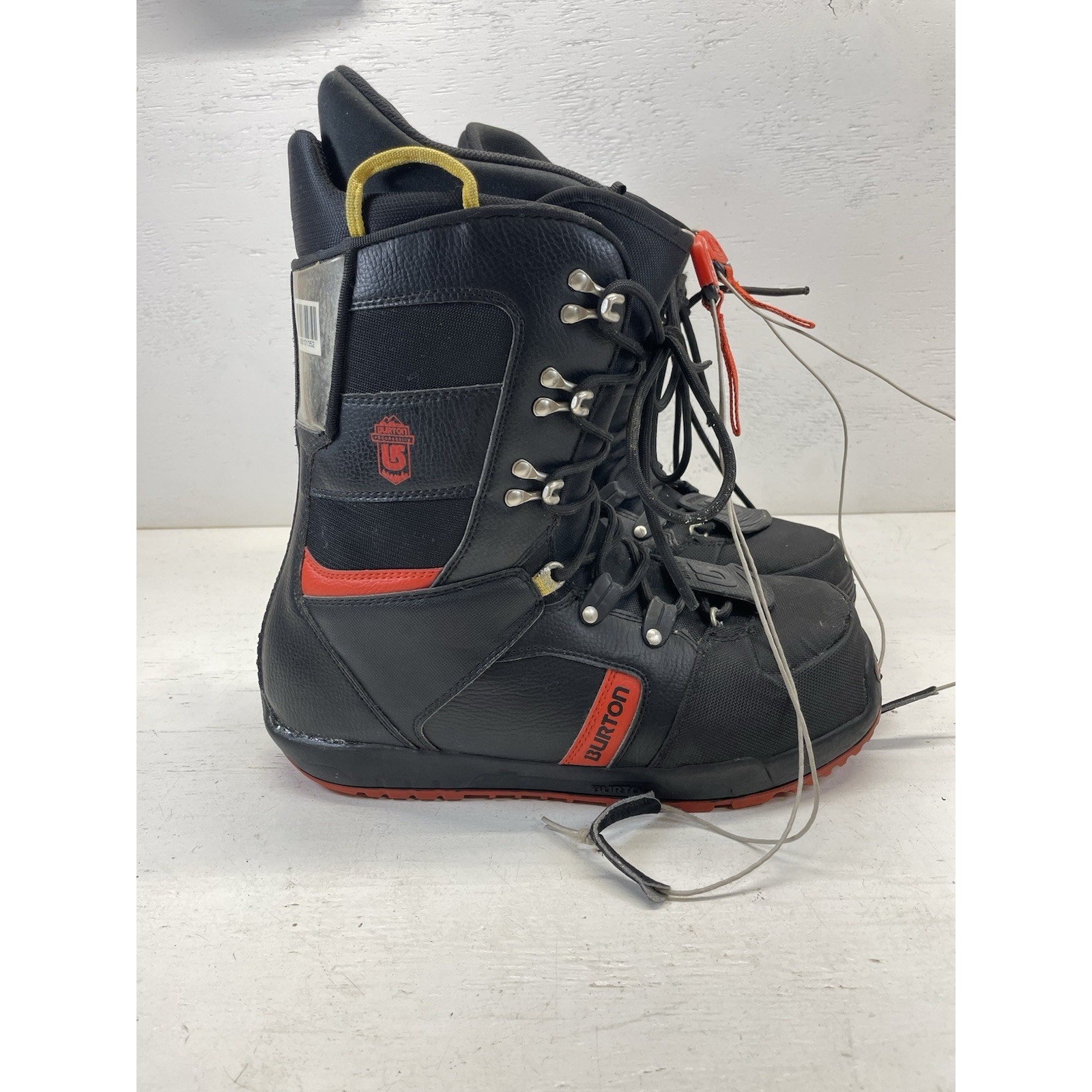 Burton Progression Imprint 1 Snowboard Boots, Sz 13 Black/Red *Read