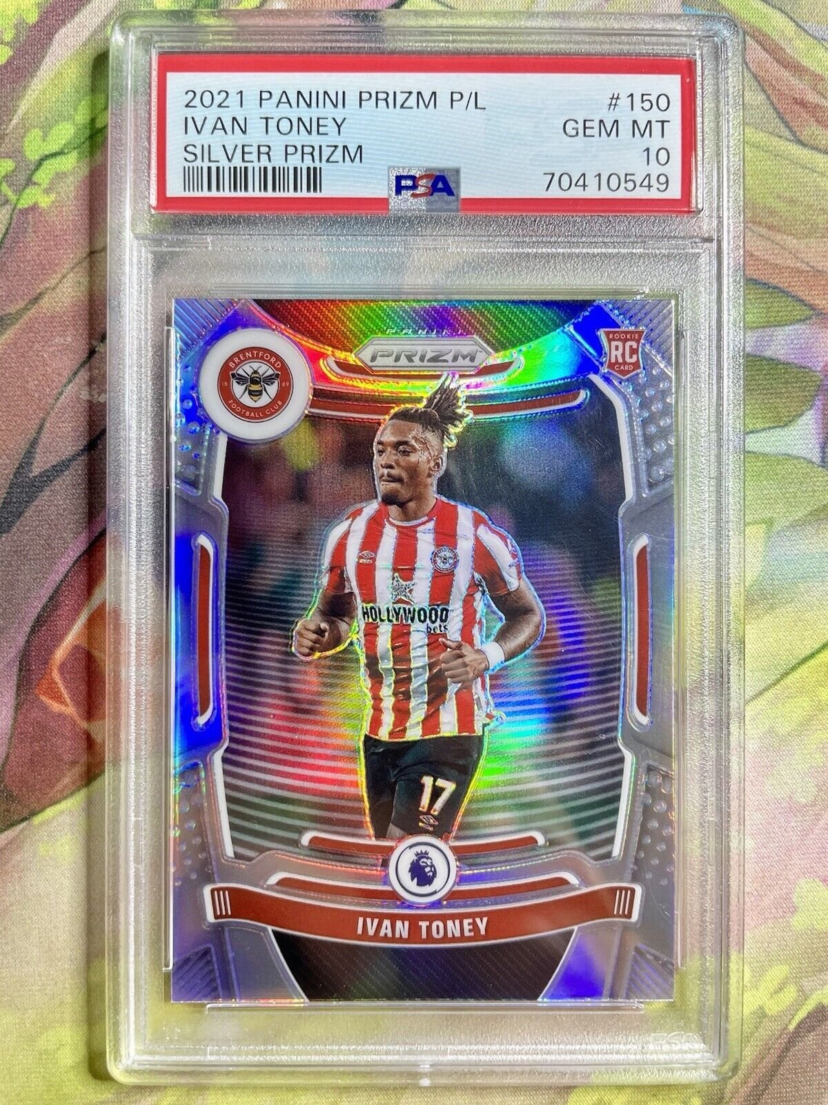 2021 Panini Prizm Premier League Ivan Toney Silver Prizm PSA 10 RC Brentford