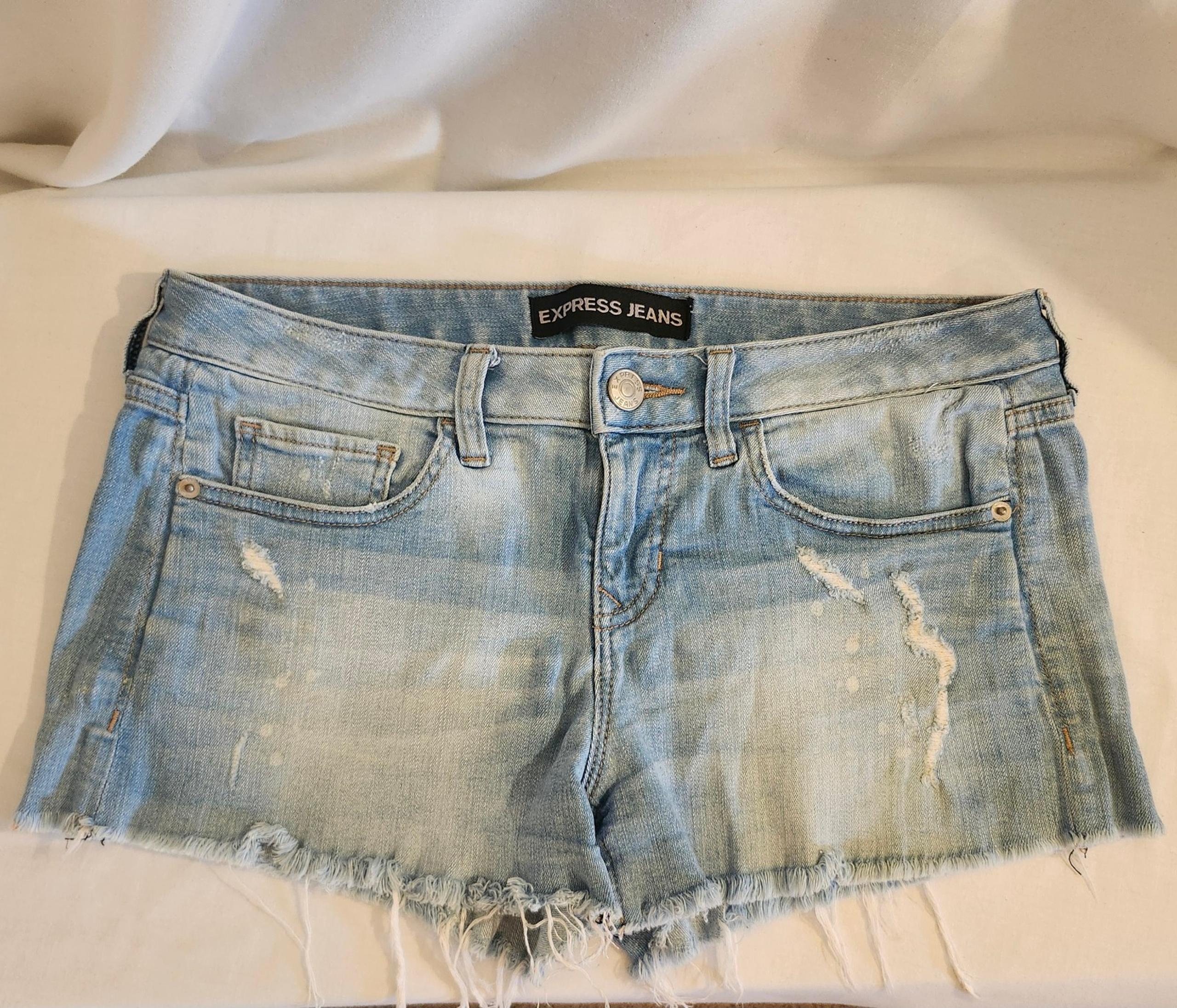 Womens Express Jean Shorts Light Wash Size 4 EUC ✨️Fast Ship✨️