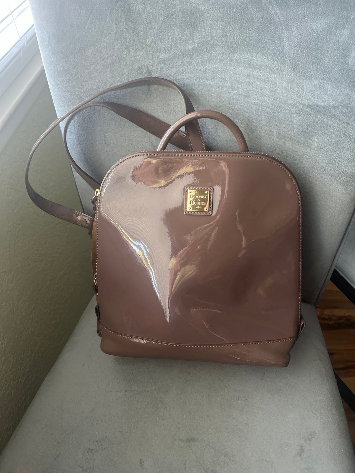 Dooney & Bourke Patent Leather Pod Backpack