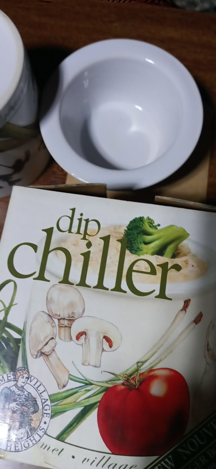 Vintage Dip chill and serve set