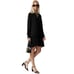 J. Crew Amelia popover shirtdress in drapey viscose twill Black L NWT