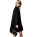 J. Crew Amelia popover shirtdress in drapey viscose twill Black L NWT