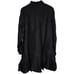 J. Crew Amelia popover shirtdress in drapey viscose twill Black L NWT
