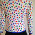 Yves Saint Laurent Patterned Shirt Jacket Fall-Winter 1982-1983. Size XXS
