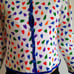 Yves Saint Laurent Patterned Shirt Jacket Fall-Winter 1982-1983. Size XXS