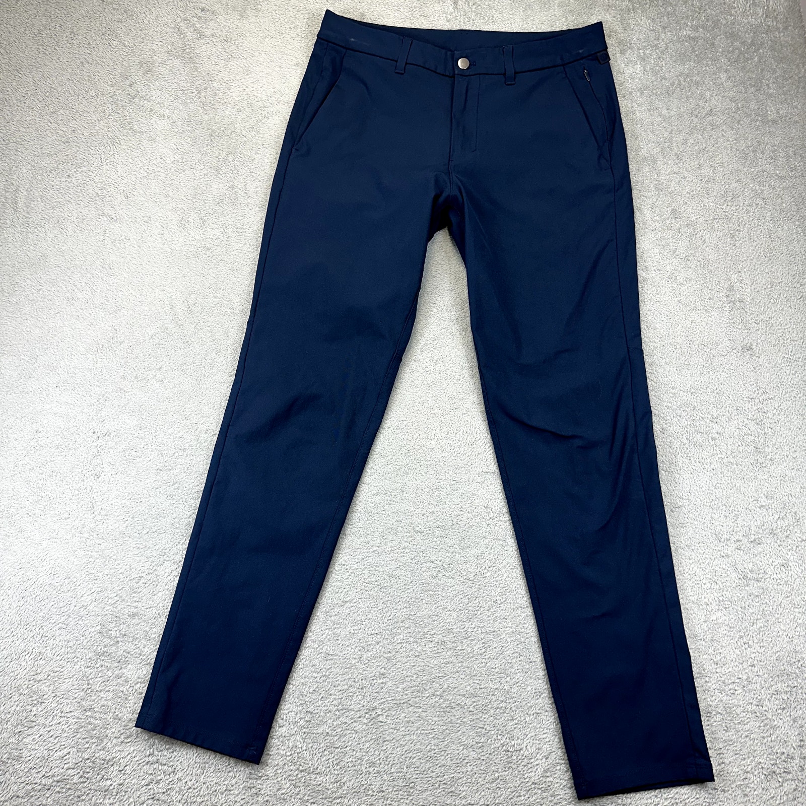 Lululemon Commission Slim-Fit Pants Blue Mens Size 32 x 30 Warpstreme