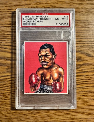Boxing 1993 JM Brindley Sugar Ray Robinson Graded PSA 9!