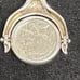Sterling Silver 1936 Buffalo Nickle Spinning Turning Coin Pendant