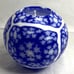 Vintage Stone Candles CA USA Large Round Stain Glass Design Hand Made NEW