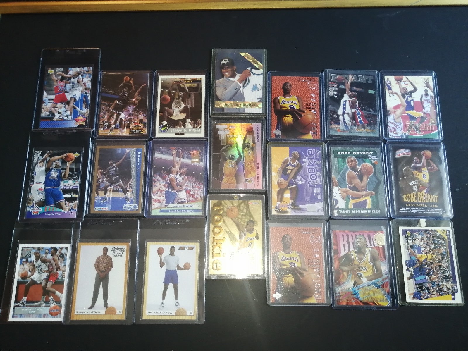 Kobe Bryant rookie card lot Shaq rookie card lot