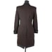 St. John Collection Brown Santana Knit Black Suede 2 Piece Skirt Jacket Set 6