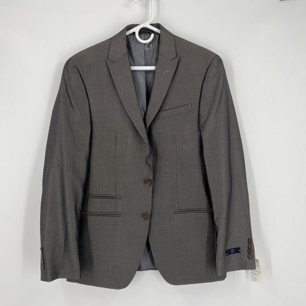 Andrew Fezza Men’s Slim Fit Gray Suit Jacket size 38R