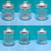 Set Of 6 Funny Bathroom Jars Just the Ti