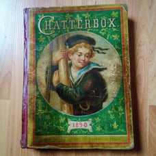 RARE ANTIQUE BOOK 135 YRS OLD CHATTERBOX 1890
