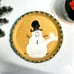 Three Rivers Pottery 25th Anniversary 2000 12 Tart Plate Hand Painted Snowman