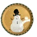 Three Rivers Pottery 25th Anniversary 2000 12 Tart Plate Hand Painted Snowman