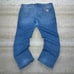 Vintage Carhartt Jeans Relaxed Fit Light Wash Work Wear Denim White Logo 90s