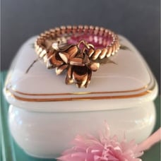 Vintage Miss Mignon Gold Filled Floral Bracelet