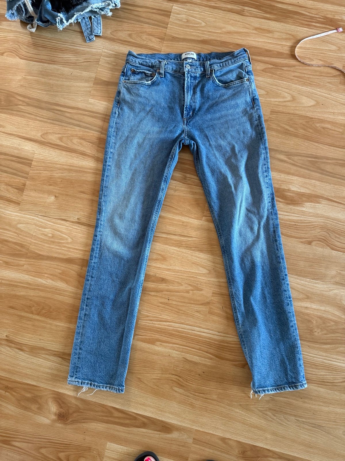 Agolde Lyle Low Rise Slim Straight Leg Denim Jeans - Size 29