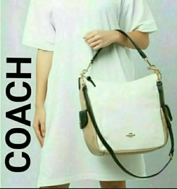 COACH Designer Leather Shoulder Crossbody 2 Ways Handbag NWOT
