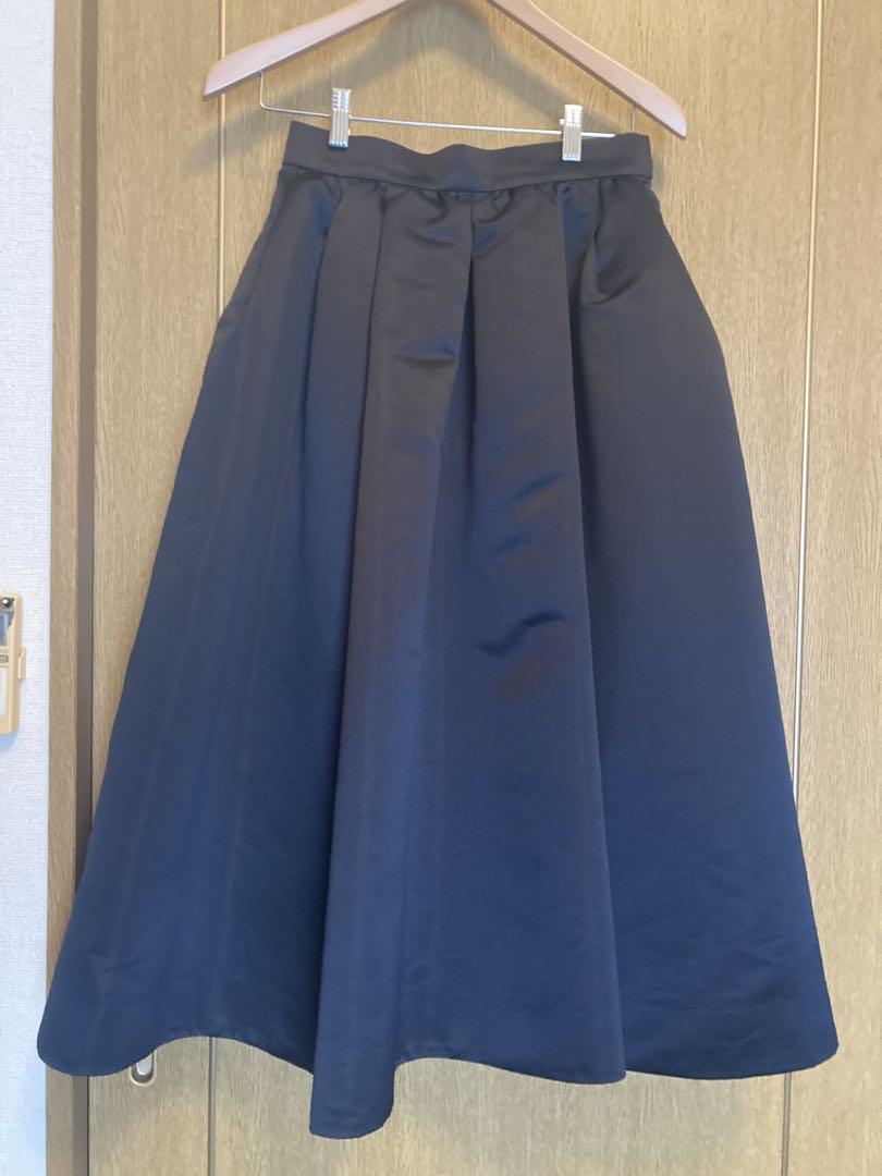 CELFORD Black Flare Long Skirt