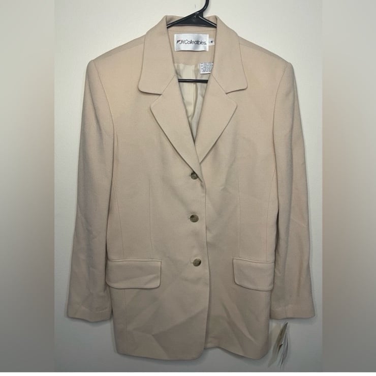JH Collecttibles Vintage Women’s 100% wool / Lana Blazer Jacket Sz 4. NWT