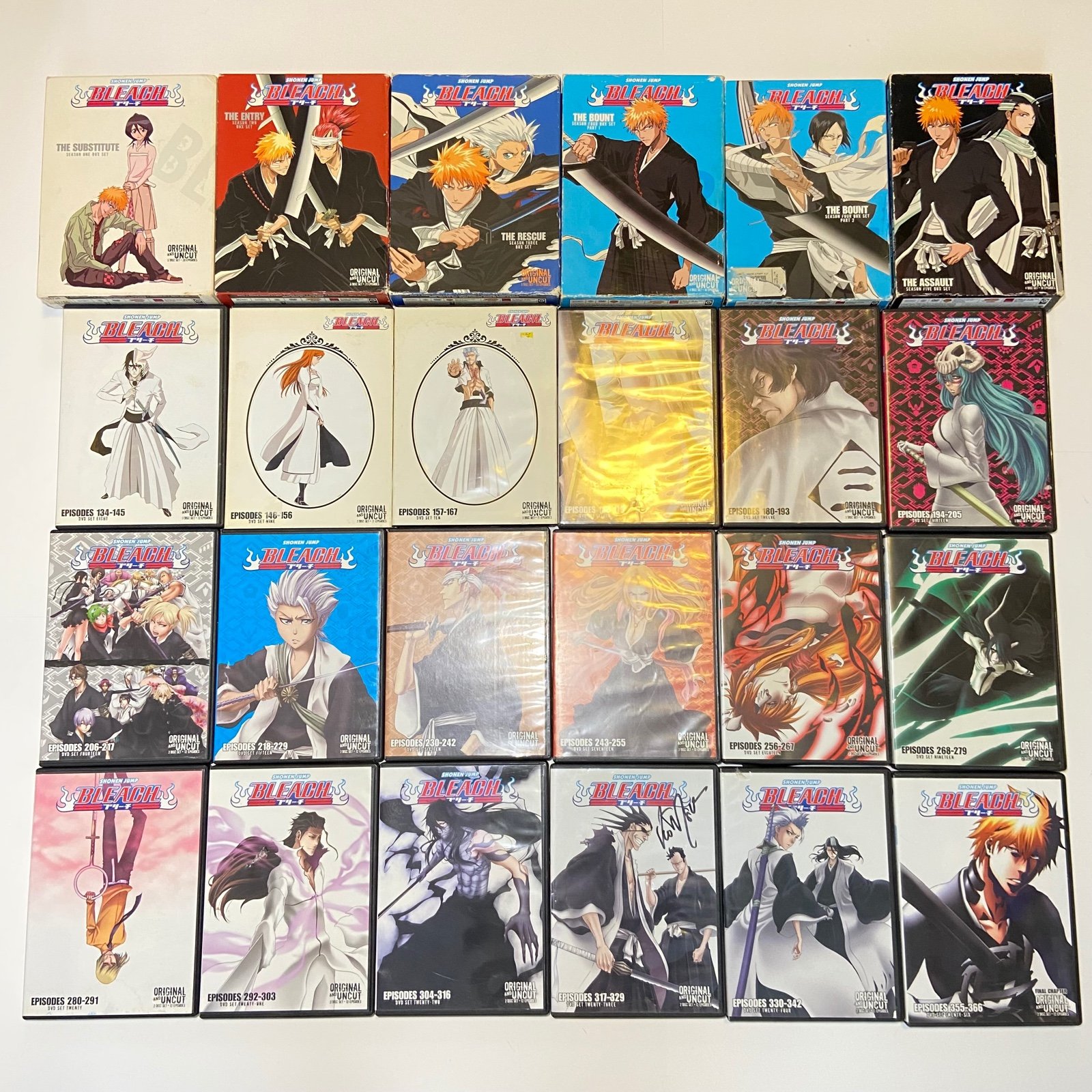 Viz Media Shonen Jump Bleach Anime DVD Lot Of 24