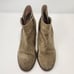 J Crew Women Tan Suede Crepe Wedge Ankle Boot Bootie Size 8 Size Zippers Casual