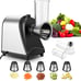 Professional Salad Maker with 5 Stainless Steel Rotary Blades and One-Touch